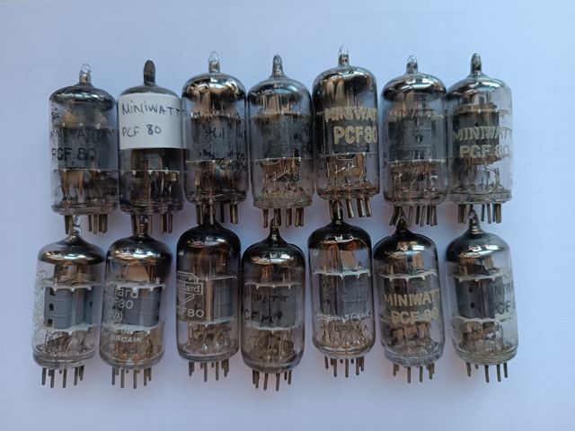 14 válvulas de vacío antiguas PCF80