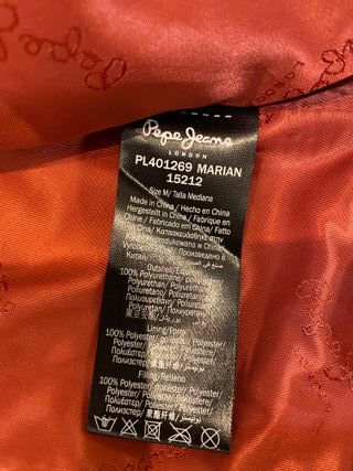 Cazadora Roja poliuretano Pepe Jeans