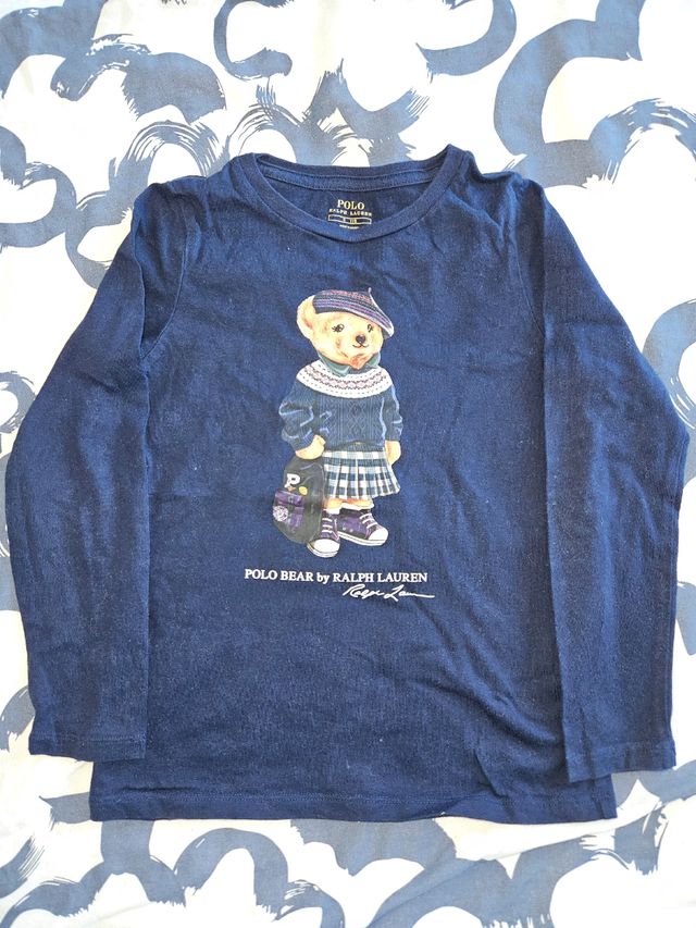 Camiseta manga larga Ralph Lauren niña