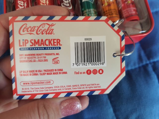 Set 6 Balsamo Labbra Coca Cola