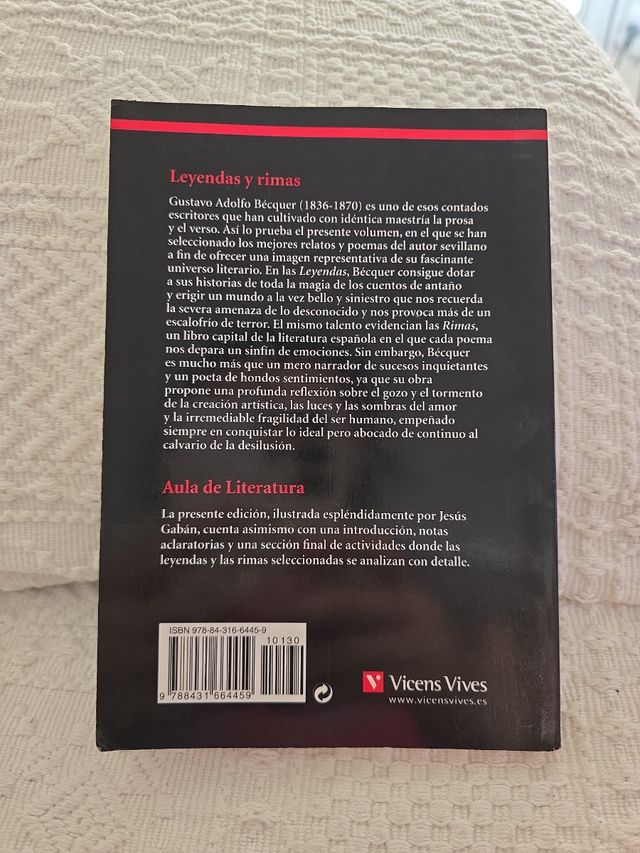 Leyendas y Rimas / Lengends and Ryhmes (Aula de Literatura)