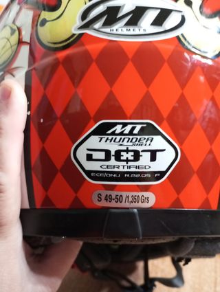 Casco de moto para niño