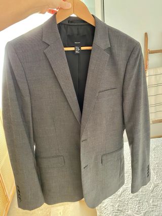Traje chaqueta hombre HM gris marengo