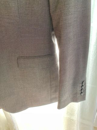 Traje chaqueta hombre HM gris marengo