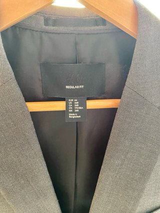 Traje chaqueta hombre HM gris marengo