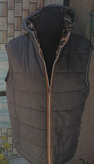 Chaleco reversible camuflaje-gris