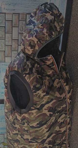 Chaleco reversible camuflaje-gris