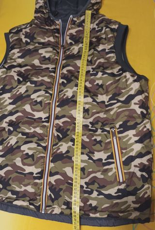 Chaleco reversible camuflaje-gris