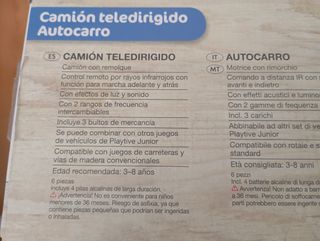 Camión teledirigido con luz y sonido
