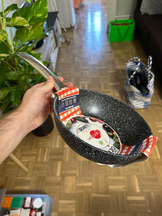 Sarten honda aluminio inducción