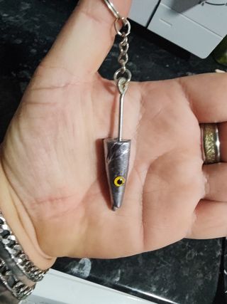 Llavero cabeza de vinilo pesca