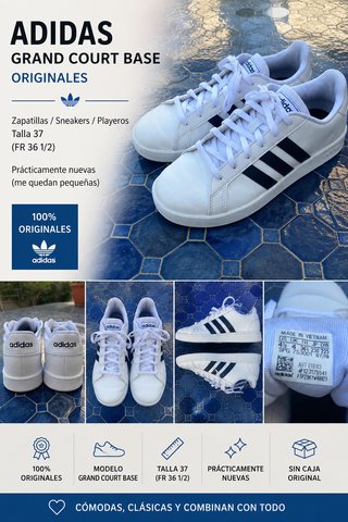 Zapatillas Adidas Grand Court base 37