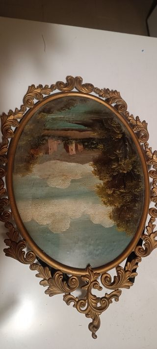 Quadro dipinto su rame