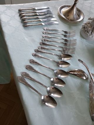 6PAX CUBERTERÍA DALIA INOX