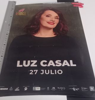 Luz Casal póster concierto no CD LP
