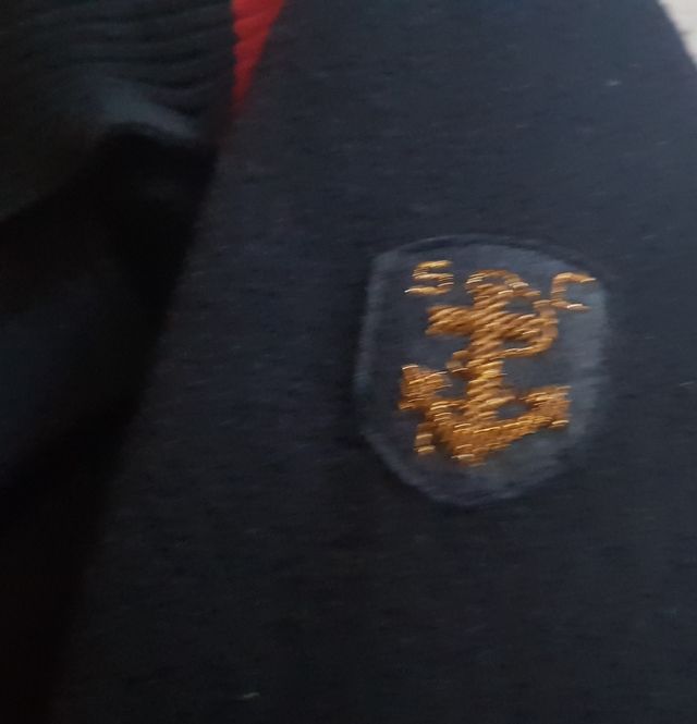 Abrigo paño azul marino, niño, 12 años/