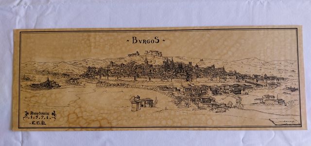 Lámina facsímil de Burgos año 1571