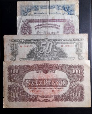 🇭🇺 Lote billetes Hungría 1944