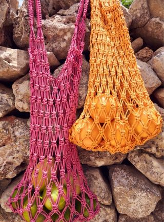 Bolso de macramé Zara