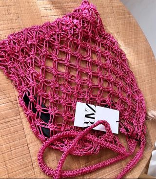 Bolso de macramé Zara