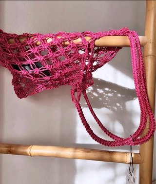 Bolso de macramé Zara