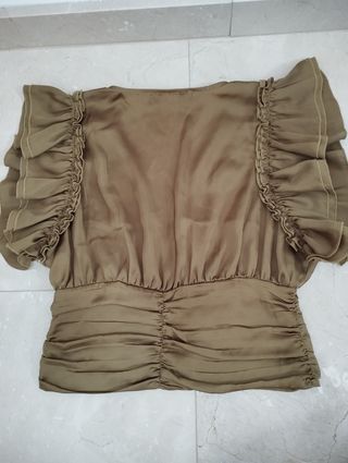 Blusa satinada 