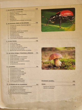 Libro de biología y geología, 1 ESO