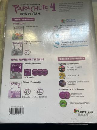 Libro de ejercicios de frances 4 eso parachute