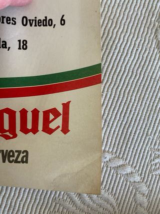 CARTEL BALONCESTO TIZONA BURGOS CERVEZA SAN MIGUEL