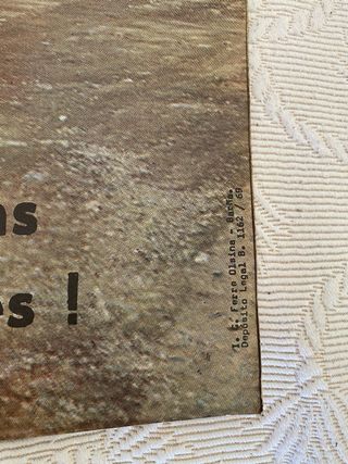 CARTEL PUBLICIDAD MAQUINA DUMPER GUTHELFER 1969
