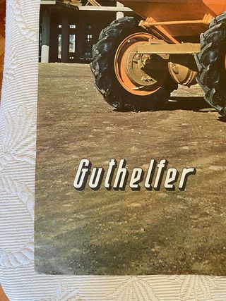 CARTEL PUBLICIDAD MAQUINA DUMPER GUTHELFER 1969