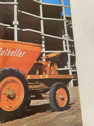 CARTEL PUBLICIDAD MAQUINA DUMPER GUTHELFER 1969