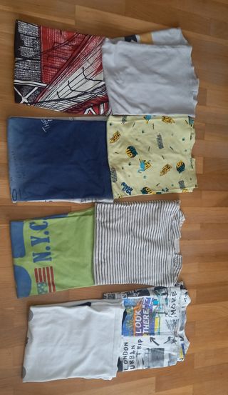 8 Camisetas niño