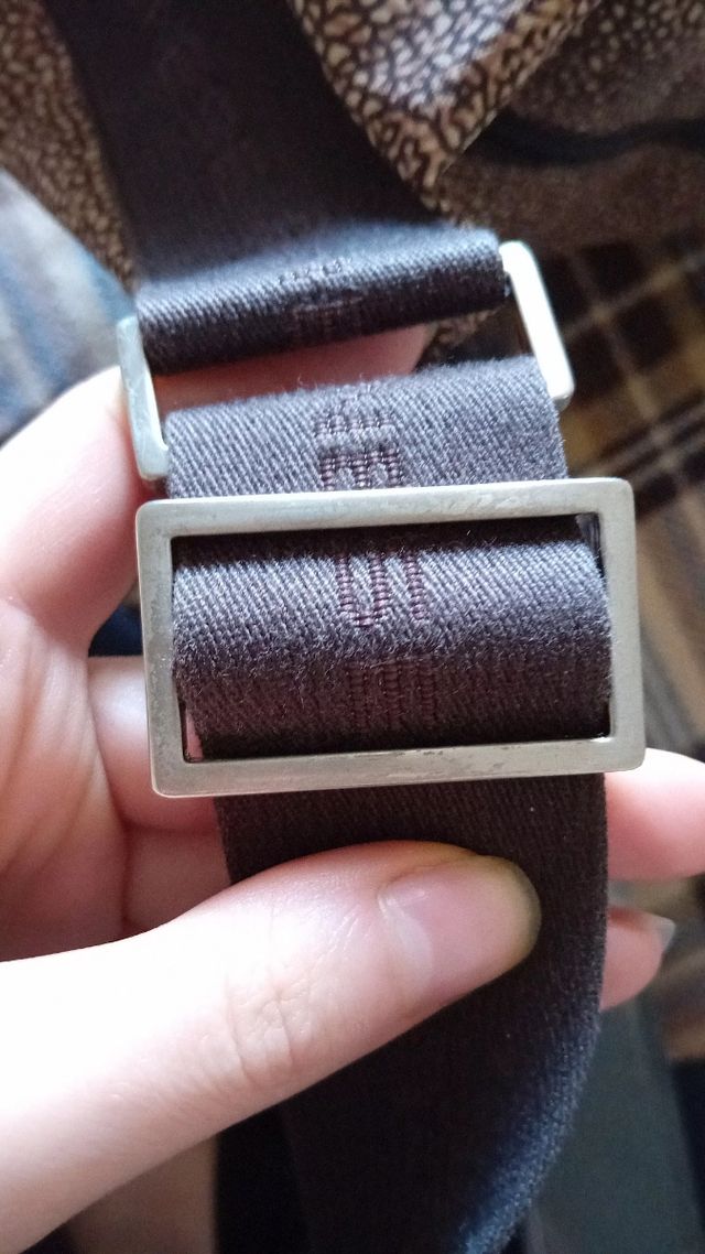 Borsa da spalla con tracolla marrone anni 2000