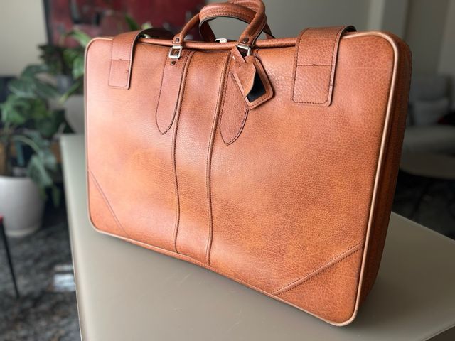 Maleta vintage de piel John Travel