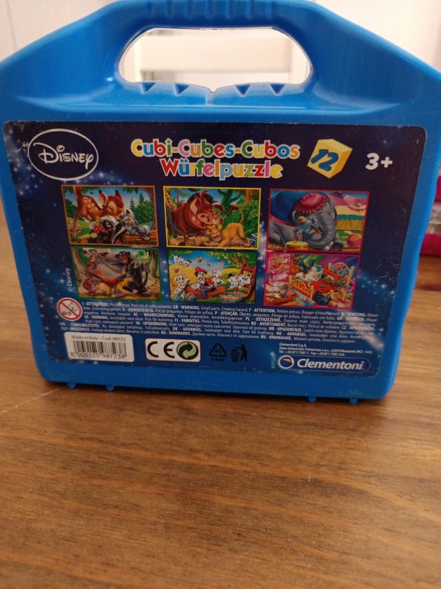 Puzzle clementoni 101dalmatas,bambi,el rey leon