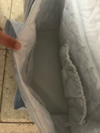 Bolso cochecito bebé azul celeste