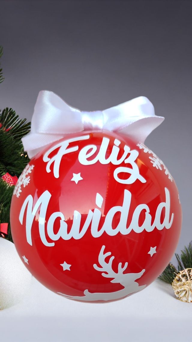 Bola de navidad 8cm personalizada