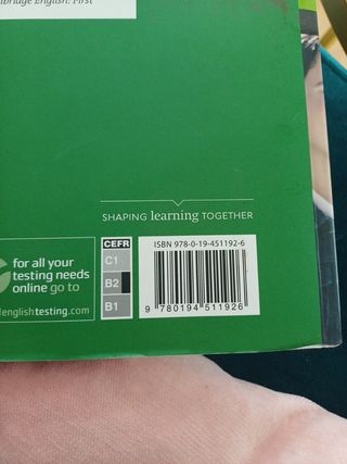 Libro Inglés  Cambridge English first 
