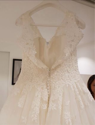 Vestido de novia rosa clara