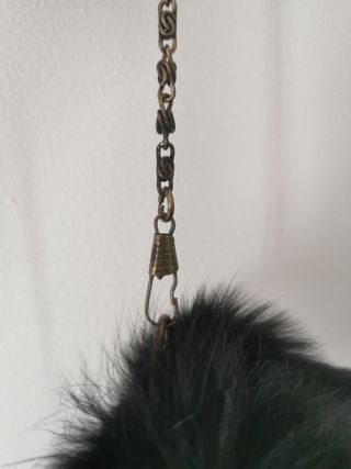 Bolso de fiesta de pelo de conejo