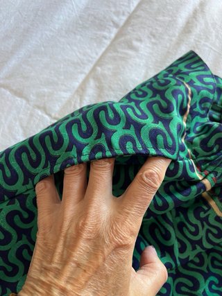 Pantalon sedilla azul/verde