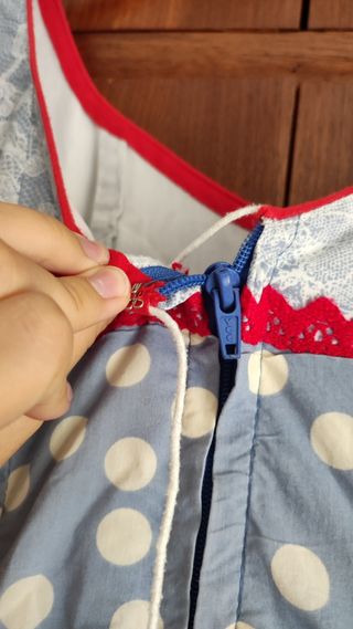 Traje de flamenca azul