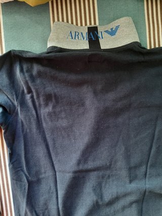 Polo armani manga larga