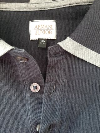 Polo armani manga larga