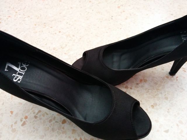 Zapato núm. 38 Z Shoe negro de tacón elegante muje