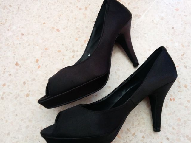 Zapato núm. 38 Z Shoe negro de tacón elegante muje