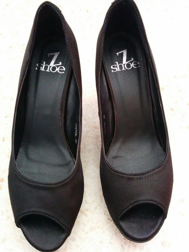 Zapato núm. 38 Z Shoe negro de tacón elegante muje