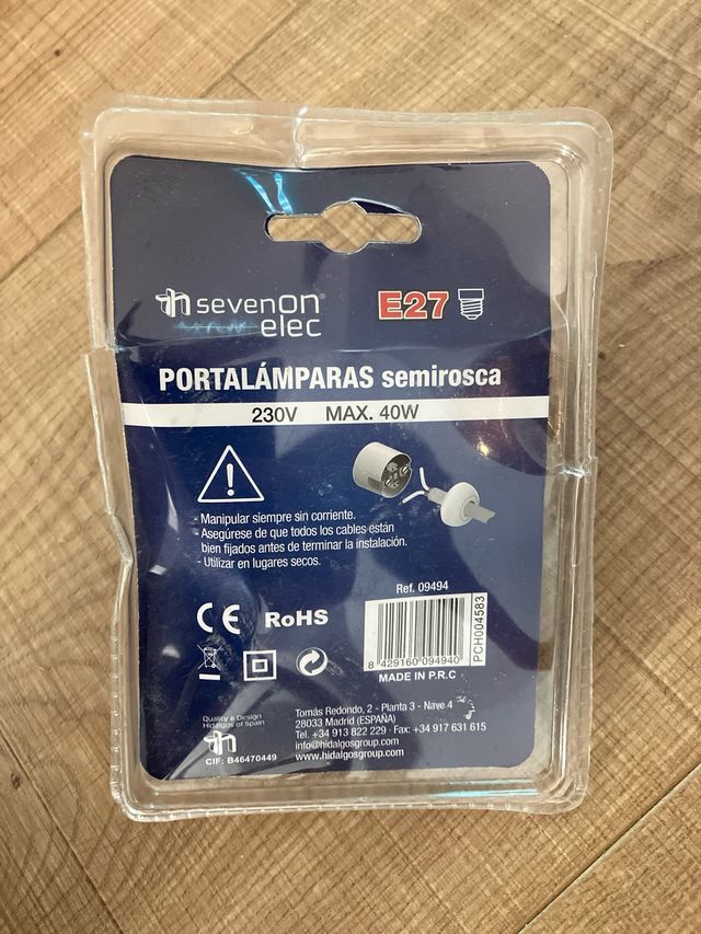 Portalampada Sevenon elec E27