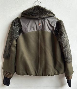 Chaqueta plumón verde Moncler mujer